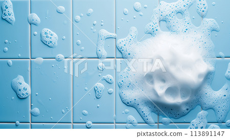 Shampoo foam texture background material 113891147