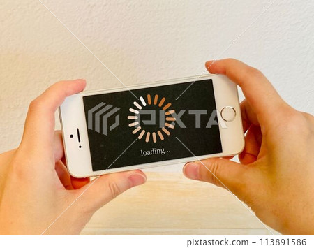 The phone is loading The phone is loading 113891586