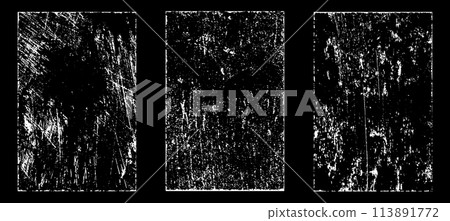 Black and white grunge. Distress overlay texture. Abstract surface dust and rough dirty wall background concept. Distress illustration simply place over object to create grunge effect. Vector EPS10. 113891772
