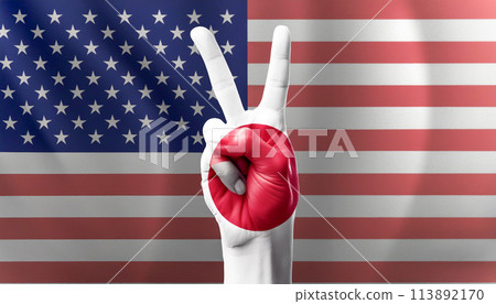 Image of Japan-US friendship, Japan-US alliance, Japan-US Security Treaty 113892170