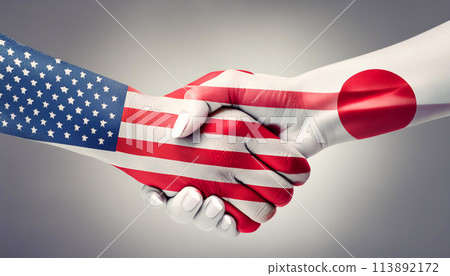 Image of Japan-US friendship, Japan-US alliance, Japan-US Security Treaty 113892172