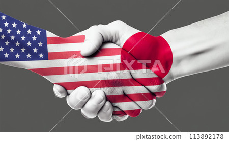 Image of Japan-US friendship, Japan-US alliance, Japan-US Security Treaty 113892178