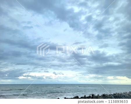 Clouds floating in the sea Clouds floating in the sea 113893633