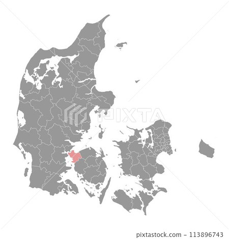 Middelfart Municipality map, administrative division of Denmark. Vector illustration. Middelfart Municipality map, administrative division of Denmark. Vector illustration. 113896743