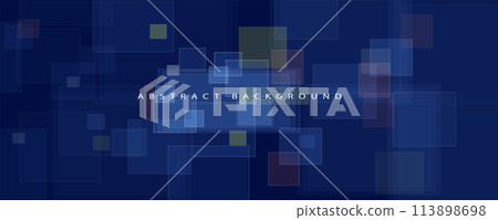 Abstract Technology Digital Circles of Particles. Futuristic Background. Big Data Visualization. Cyber Concept. 113898698