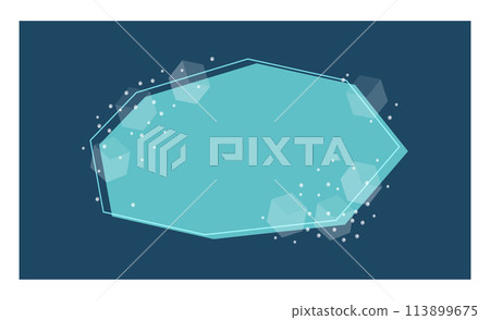 A cool background illustration with an ice frame 113899675