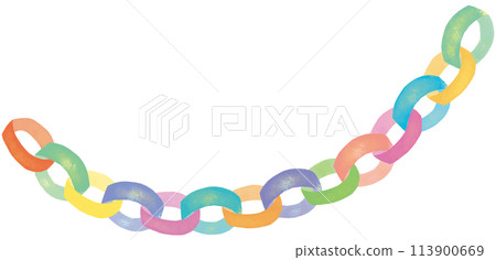 多彩的戒指裝飾的插圖 113900669