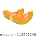 Orange melon 113901249