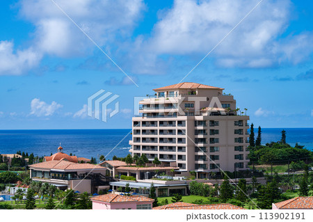 Okinawa Prefecture Miyakojima City Island Heaven Summer Vacation Plane Morning Clouds Shigira Resort Hotel Ueno Shinzato 113902191