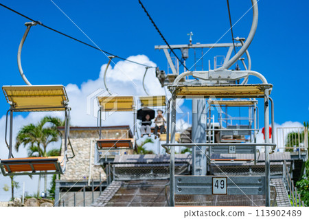 Okinawa Prefecture Miyakojima City Island Heaven Summer Vacation Airplane Morning Clouds Shigira Resort Hotel Ocean Sky 113902489