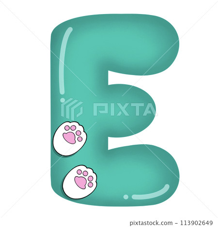 E font cat paw 113902649