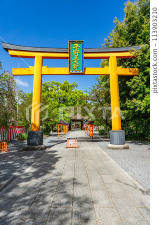 京都市北區平宮本町平野神社（八姓始祖神）的鳥居 113903210