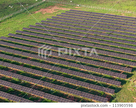 solar energy plant in rural area solar energy plant in rural area 113903598
