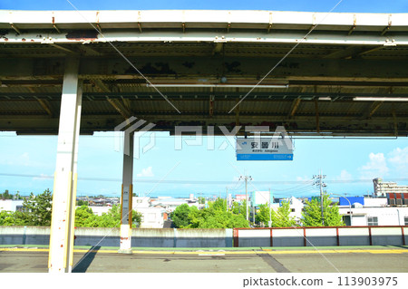 Scenery from the train window on the Kosei Line (Summer 2022) 113903975