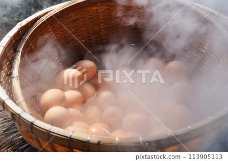 Steamy eggs from Kirishima Onsen Steamy eggs from Kirishima Onsen 113905113