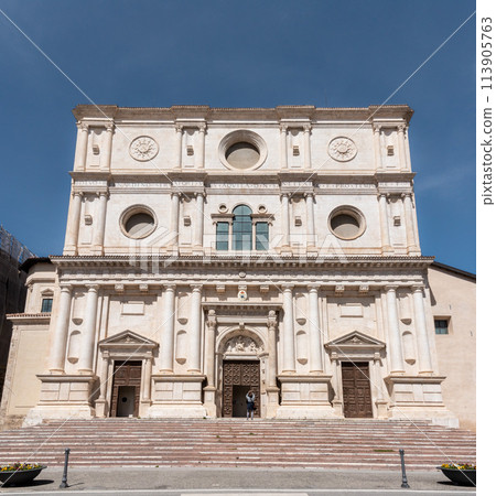 Renaissance portal of basilica of San Bernardino in L'Aquila, Italy Renaissance portal of basilica of San Bernardino in L'Aquila, Italy 113905763