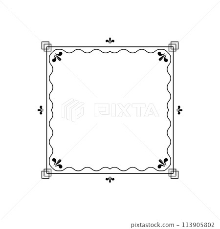 wreath floral frame cartoon vector illustration wreath floral frame cartoon vector illustration 113905802