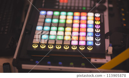Launchpad control of light and music at the event. Launchpad control of light and music at the event. 113905878