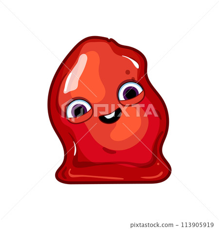 fun slime character cartoon vector illustration 113905919