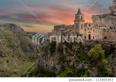 Church of Saint Peter 'Caveoso' in historic downtown Matera, Italy Church of Saint Peter 'Caveoso' in historic downtown Matera, Italy 113905953
