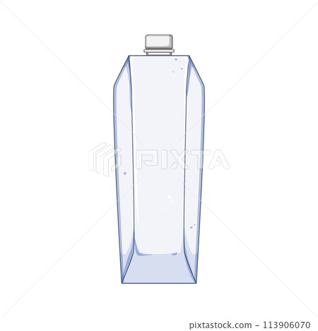 nutrition milk box cartoon vector illustration 113906070