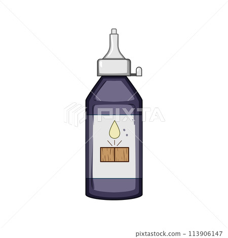 adhesive wood glue cartoon vector illustration 113906147