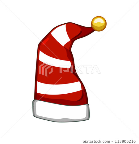 jolly elf santa hat cartoon vector illustration jolly elf santa hat cartoon vector illustration 113906216