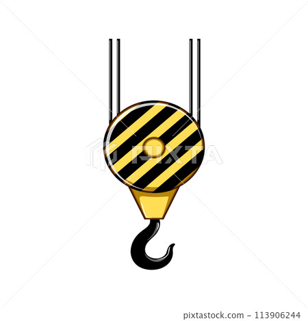 load crane hook cartoon vector illustration load crane hook cartoon vector illustration 113906244
