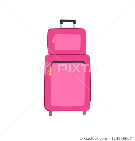 luggage suitcase cartoon vector illustration 113906667