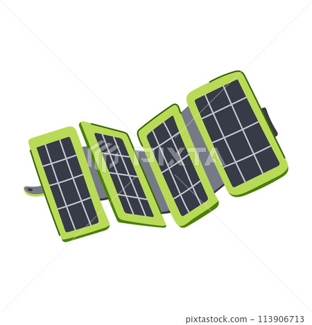 friendly solar charger cartoon vector illustration friendly solar charger cartoon vector illustration 113906713