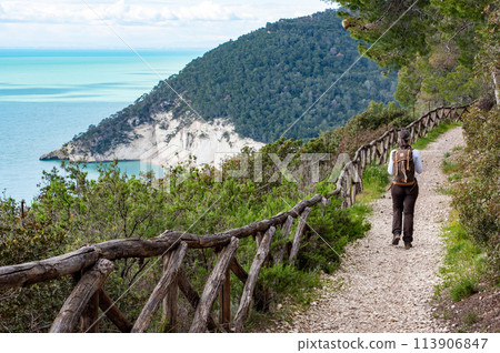 Hiking the famous Nature Trail Mergoli Vignanotica, Gargano Peninsula 113906847