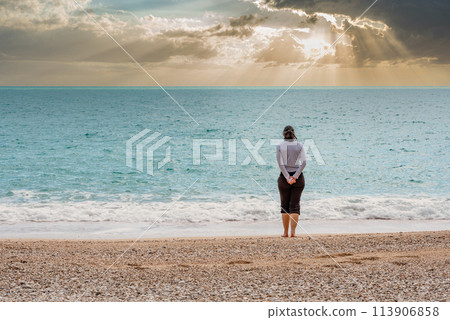 Hiking the famous Nature Trail from Mergoli to Vignanotica, Gargano Peninsula in Italy 113906858