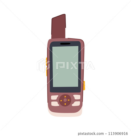 network satellite phone cartoon vector illustration 113906916