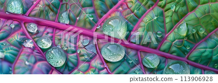 Background of green nettle leaves, beneficial nettle plant texture, banner 113906928