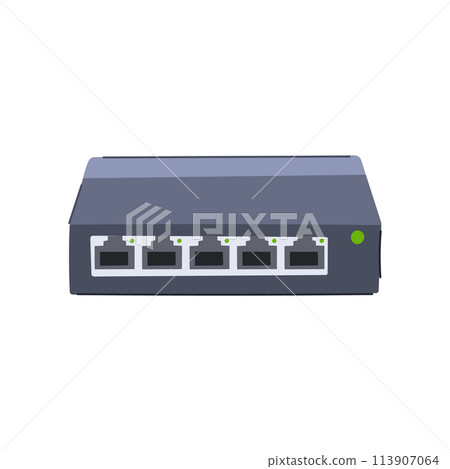 router network switch cartoon vector illustration 113907064
