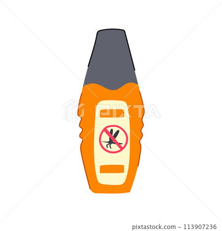 gnat insect repellent cartoon vector illustration 113907236