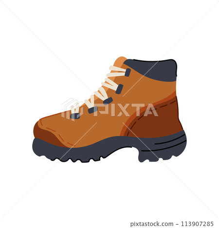 essentials hiking boots female cartoon vector illustration essentials hiking boots female cartoon vector illustration 113907285