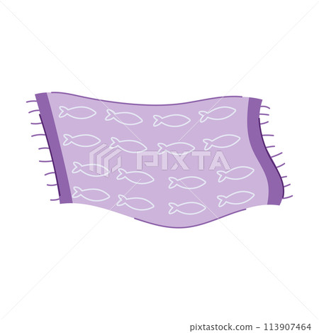 waves beach towel cartoon vector illustration waves beach towel cartoon vector illustration 113907464