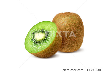 Kiwi illustration realistic 113907800