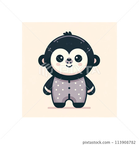 Gorilla in pajamas ready to go to sleep Gorilla in pajamas ready to go to sleep 113908782