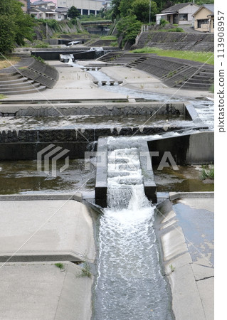 Beppu City Haruki Bridge and Haruki River Beppu City Haruki Bridge and Haruki River 113908957