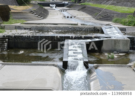 Beppu City Haruki Bridge and Haruki River Beppu City Haruki Bridge and Haruki River 113908958