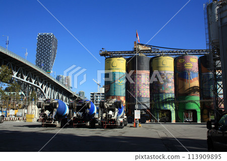 Cement plant on Granville Island, Vancouver, Canada Cement plant on Granville Island, Vancouver, Canada 113909895