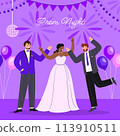 Flat prom illustration 113910511