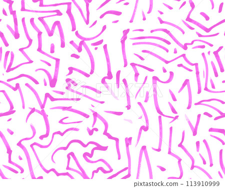 Abstract seamless pattern with hand drawn brush strokes. Vector illustration Abstract seamless pattern with hand drawn brush strokes. Vector illustration 113910999