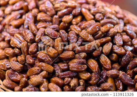 Taste of Autumn: Fresh Dates Packed and Ready for Sale on the Streets of Istanbul Taste of Autumn: Fresh Dates Packed and Ready for Sale on the Streets of Istanbul 113911326