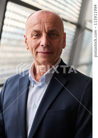 Portrait of an Experienced Businessman in Modern Conference Setting Portrait of an Experienced Businessman in Modern Conference Setting 113911994
