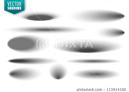 Round Object Shadow Realistic shadow effect. Round shadows... - Stock Illustration ...