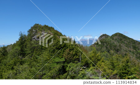 Distant view of Mount Tengu Distant view of Mount Tengu 113914834