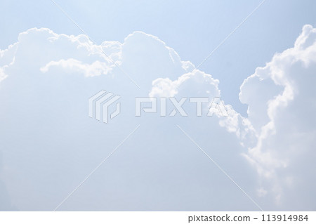 blue sky with cloud. natural background with copy space. 113914984